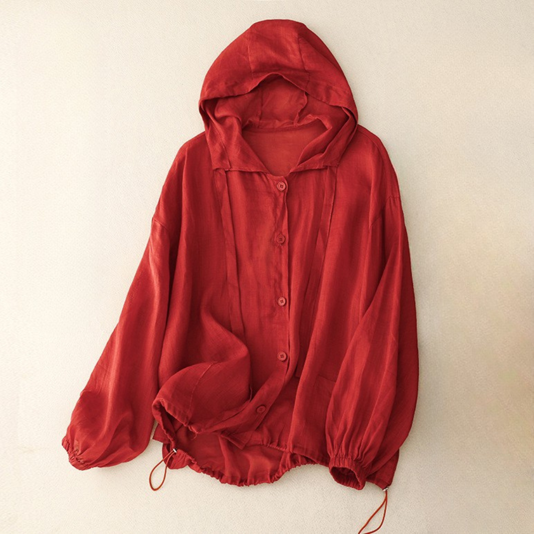 LUMINIQUE — Linen Aura Hoodie