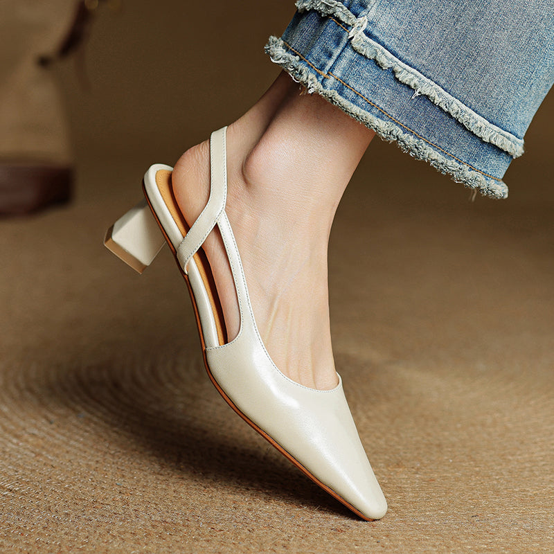 Lysara - Leather Elegance Pumps