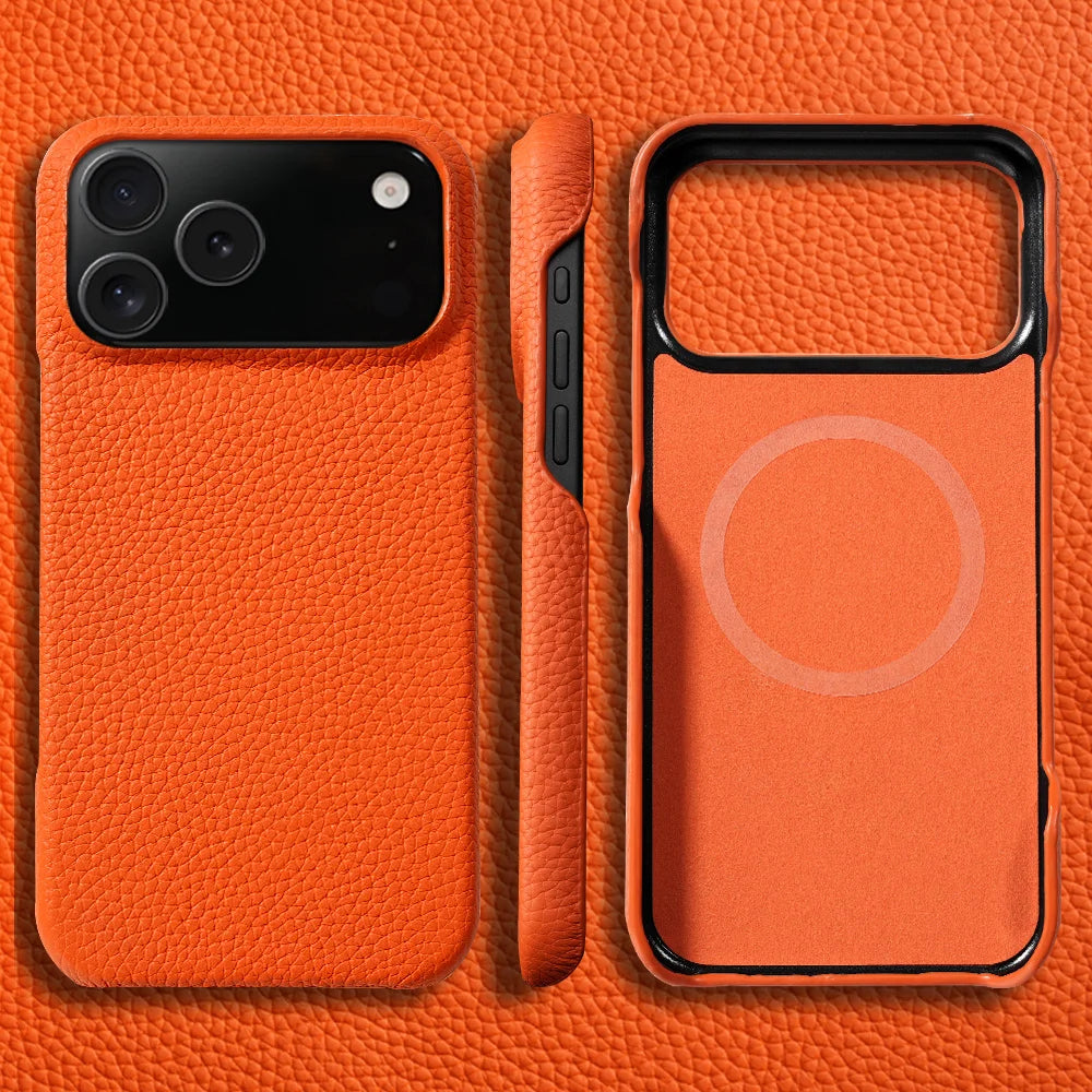 AURICASE — Leather iPhone 17 Sleeve