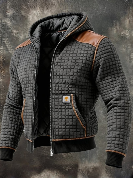 CALISTON — Quilted Collar Jacket