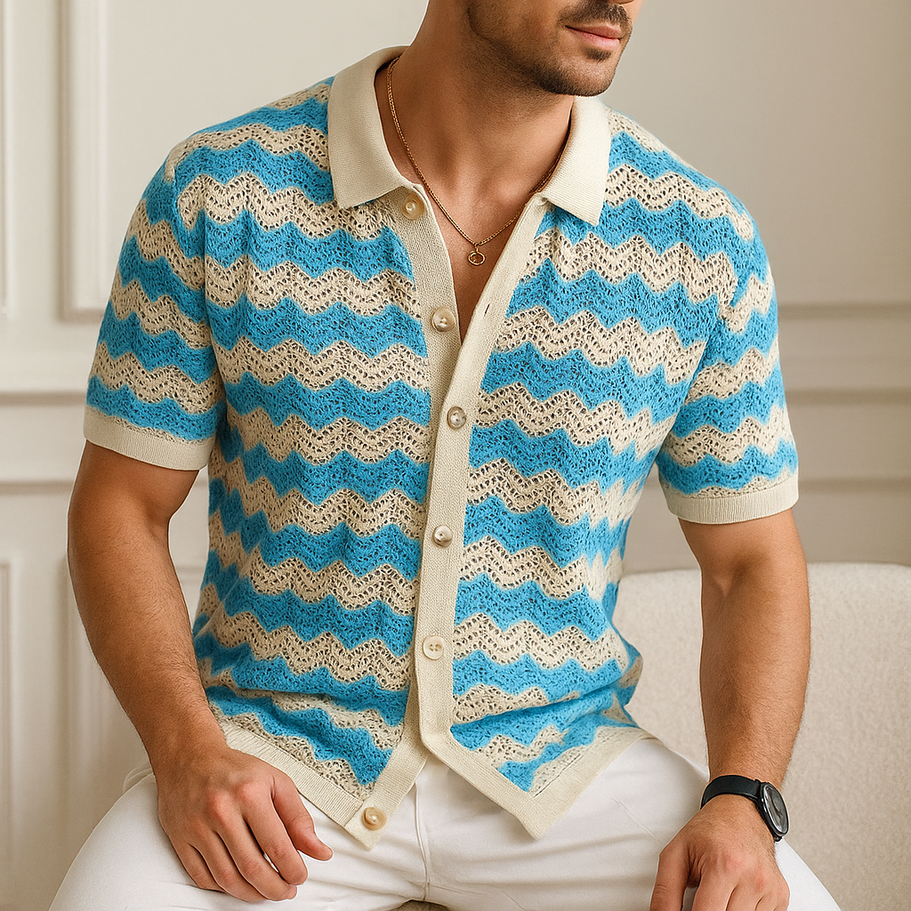 Velure Chevron Knit Shirt