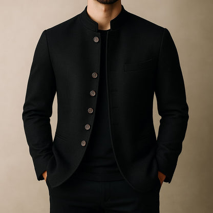 CARMINE — Stand-Collar Wool Jacket