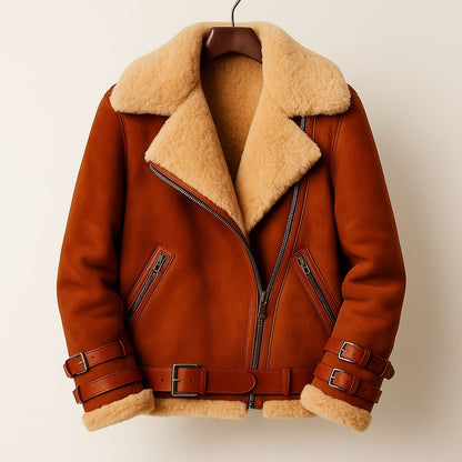AURELIA — Shearling Leather Jacket