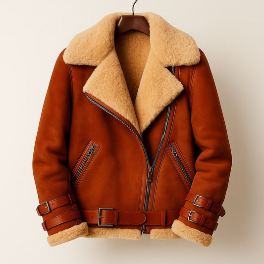 AURELIA — Shearling Leather Jacket