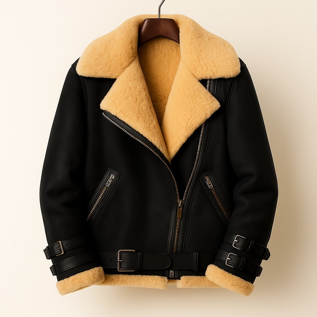 AURELIA — Shearling Leather Jacket