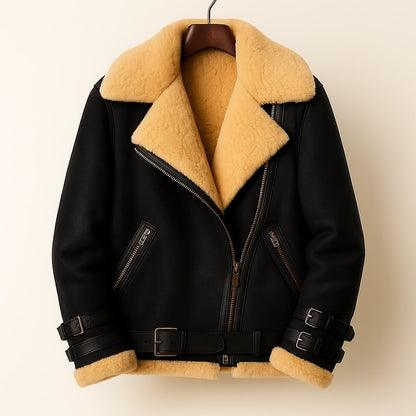AURELIA — Shearling Leather Jacket