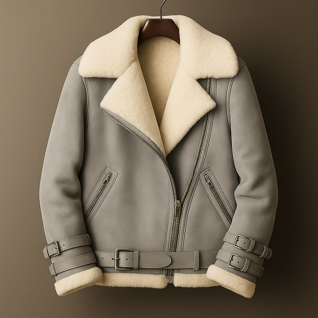 AURELIA — Shearling Leather Jacket