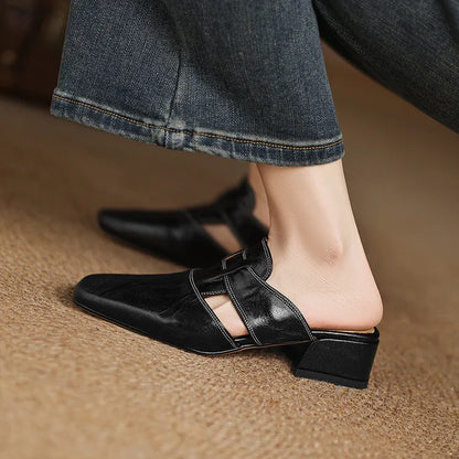 CALIANE — Genuine Leather Mules