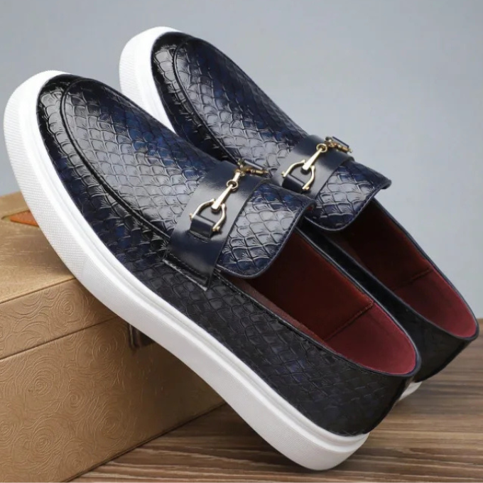 CIRANO — Snakeskin Loafers