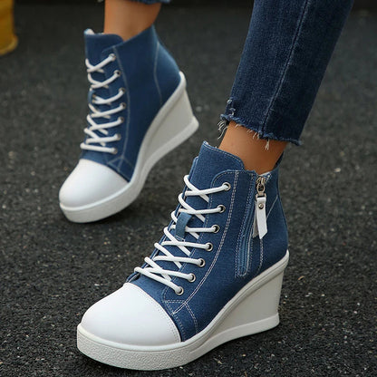 CERAWALK — Urban Wedge Sneakers