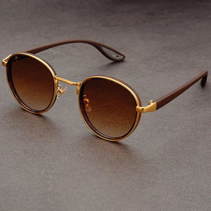 AURIC HALO — Round-Lens Sunglasses