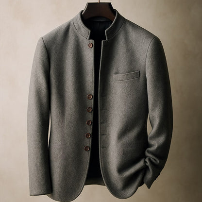 CARMINE — Stand-Collar Wool Jacket