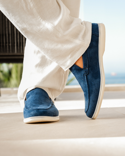 SOVARO — Men's Suede Slip-On Loafers