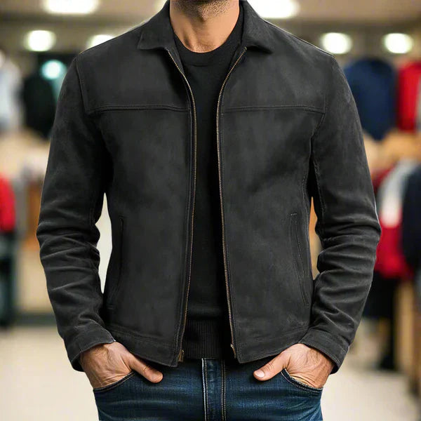 Auroraire — Zippered Leather Jacket