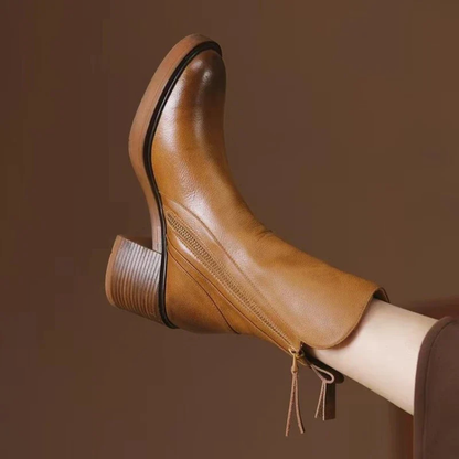 VERONA — Leather Ankle Boots