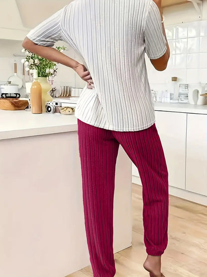 SERENITA — Ribbed Loungewear Ensemble