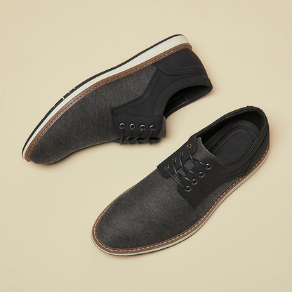 Luminoré - Leather Accent Sneakers