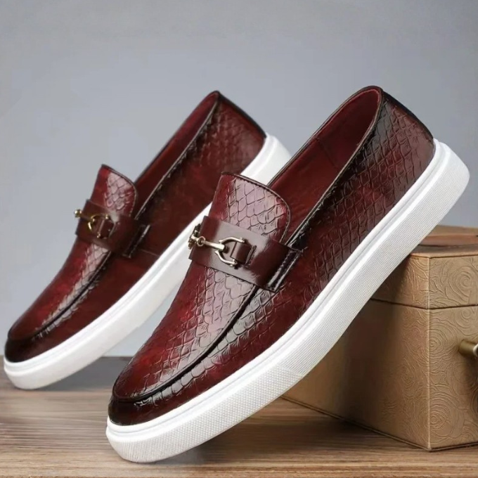 CIRANO — Snakeskin Loafers