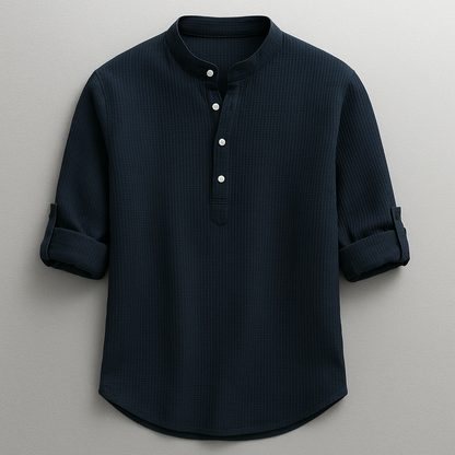 CALBREY — Linen Cotton Henley