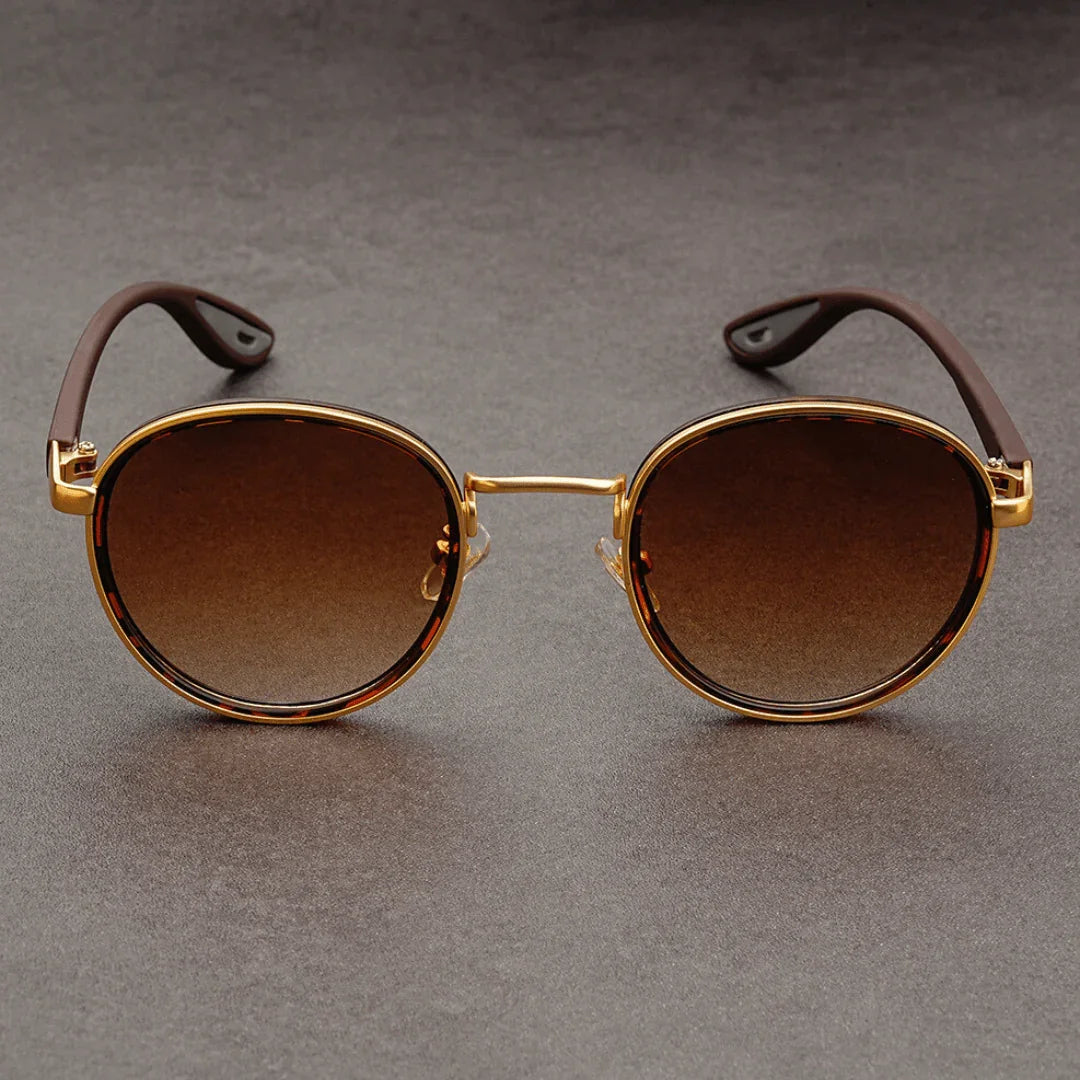 AURIC HALO — Round-Lens Sunglasses