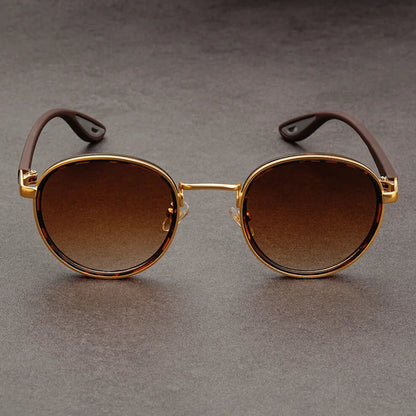 AURIC HALO — Round-Lens Sunglasses