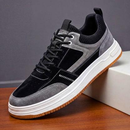 RAVENO — Genuine Leather Slip-On Sneakers