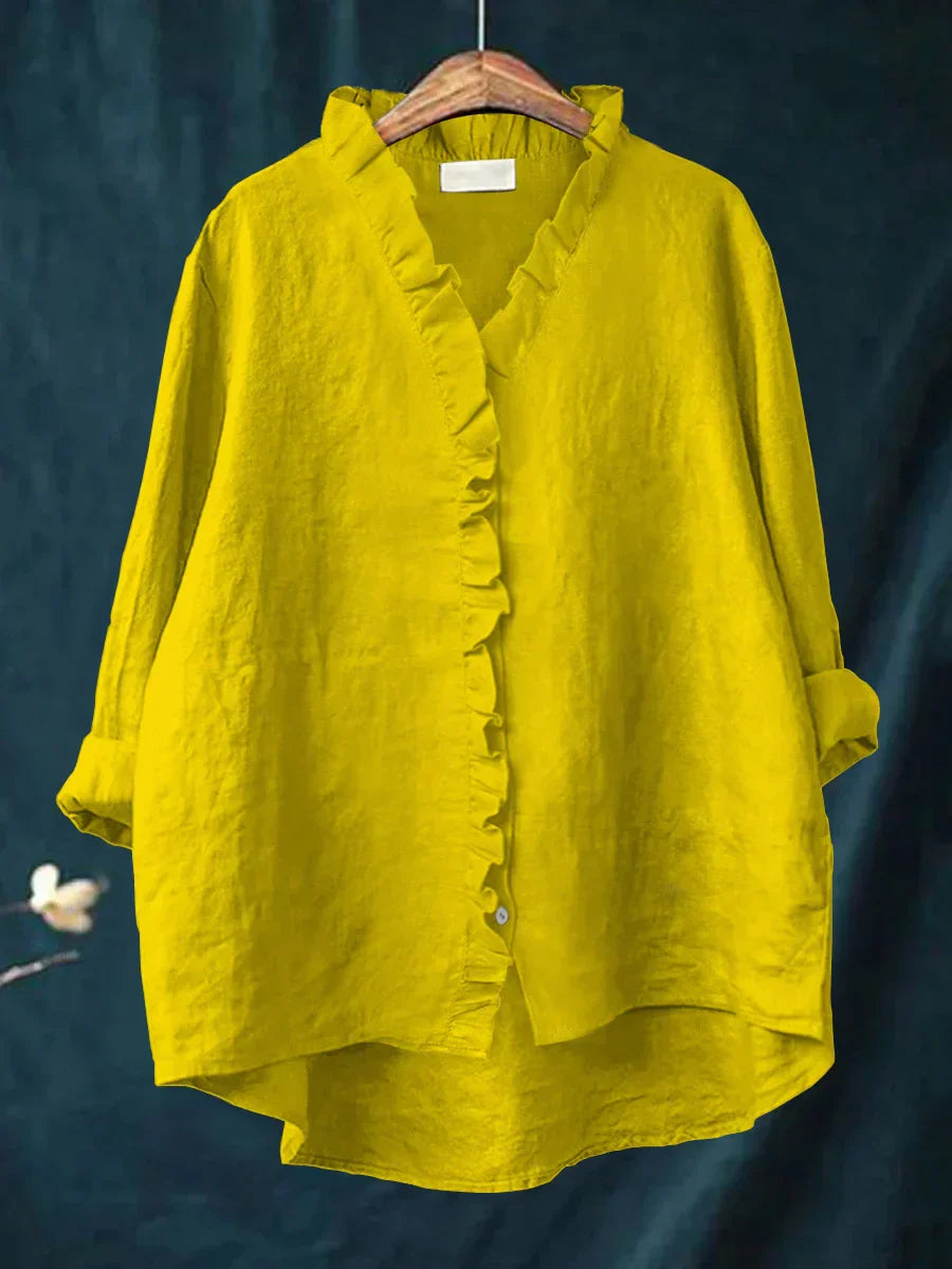 Linxia - Serenity Cotton-Linen Blouse