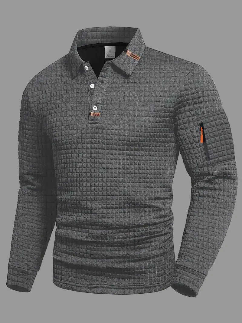 MARQUET — Waffle Weave Polo