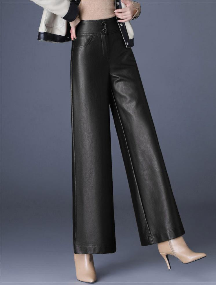 AURORAIRE - Leather Elegance Pants
