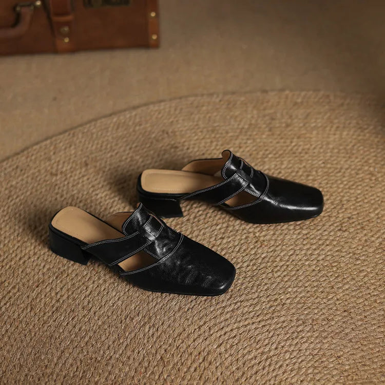 CALIANE — Genuine Leather Mules