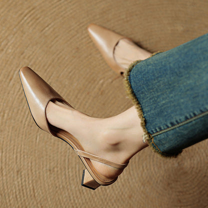 Lysara - Leather Elegance Pumps
