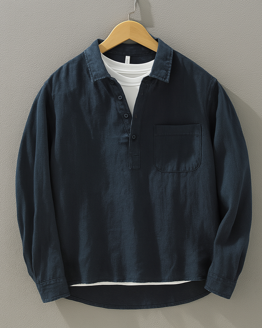 Kyoto Linen Popover Shirt