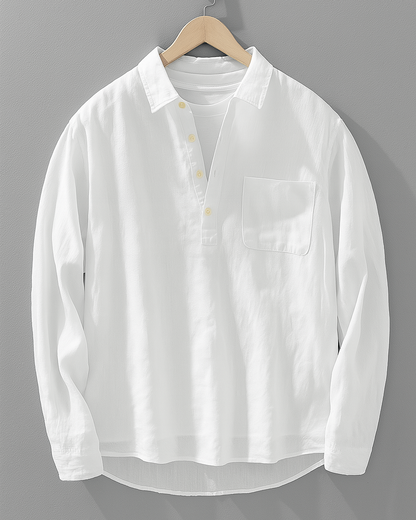 Kyoto Linen Popover Shirt