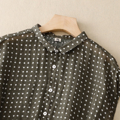 VELARA LINEN BLOUSE