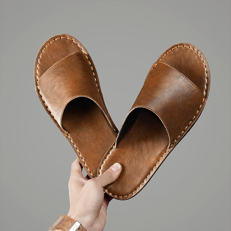 LUMINO - Leren Slippers