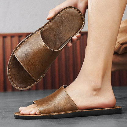 LUMINO - Leren Slippers