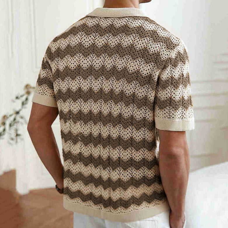 Velure Chevron Knit Shirt