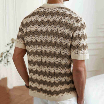 Velure Chevron Knit Shirt