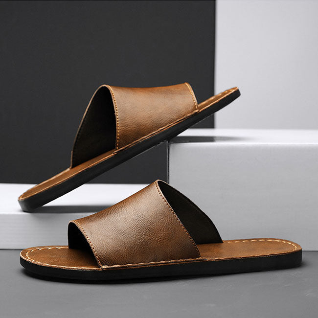 LUMINO - Leren Slippers