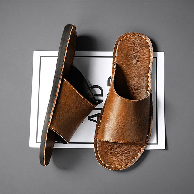 LUMINO - Leren Slippers