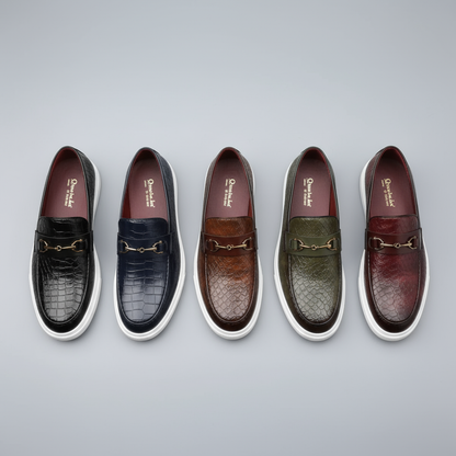 CIRANO — Snakeskin Loafers
