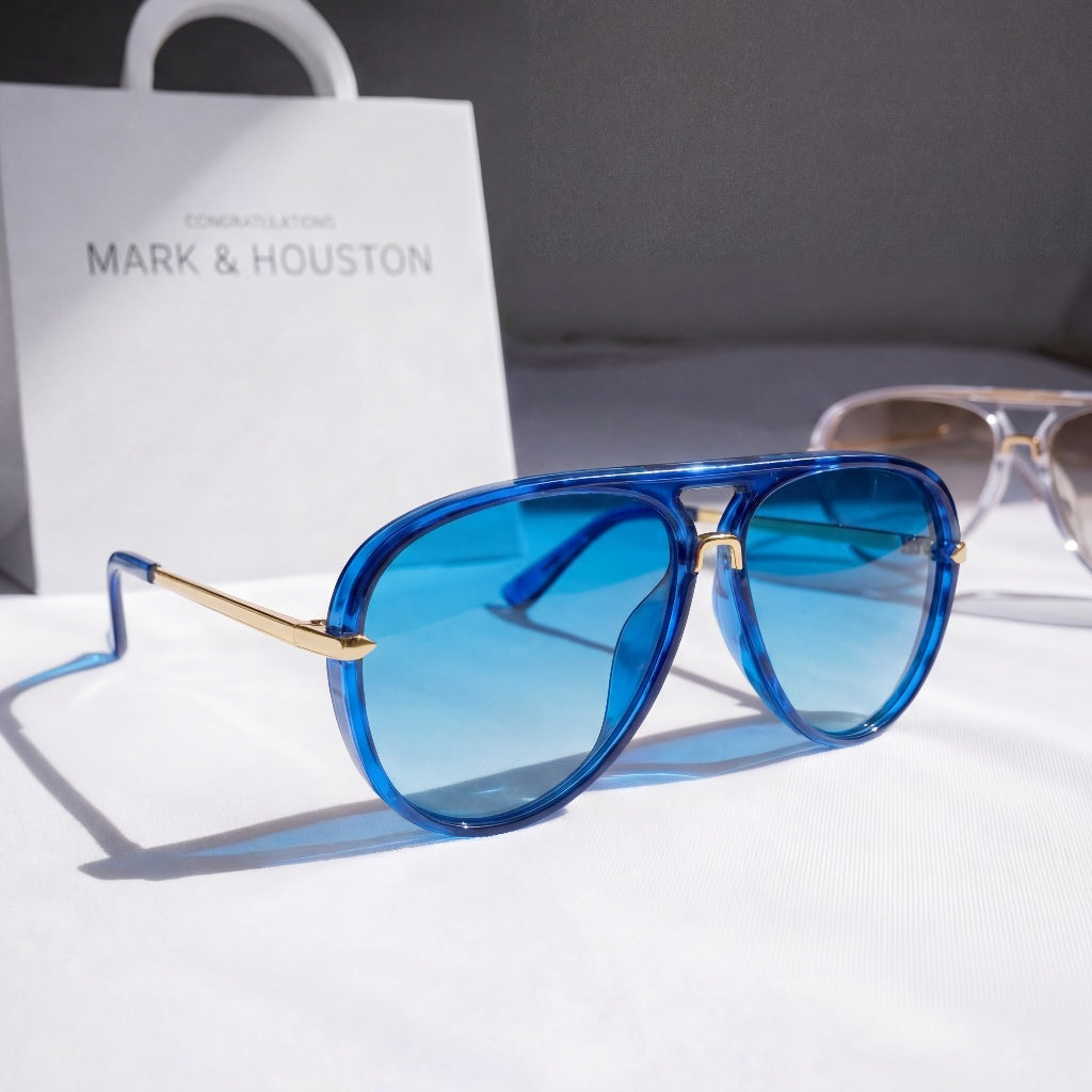 Viola Retro Aviator Sunglasses