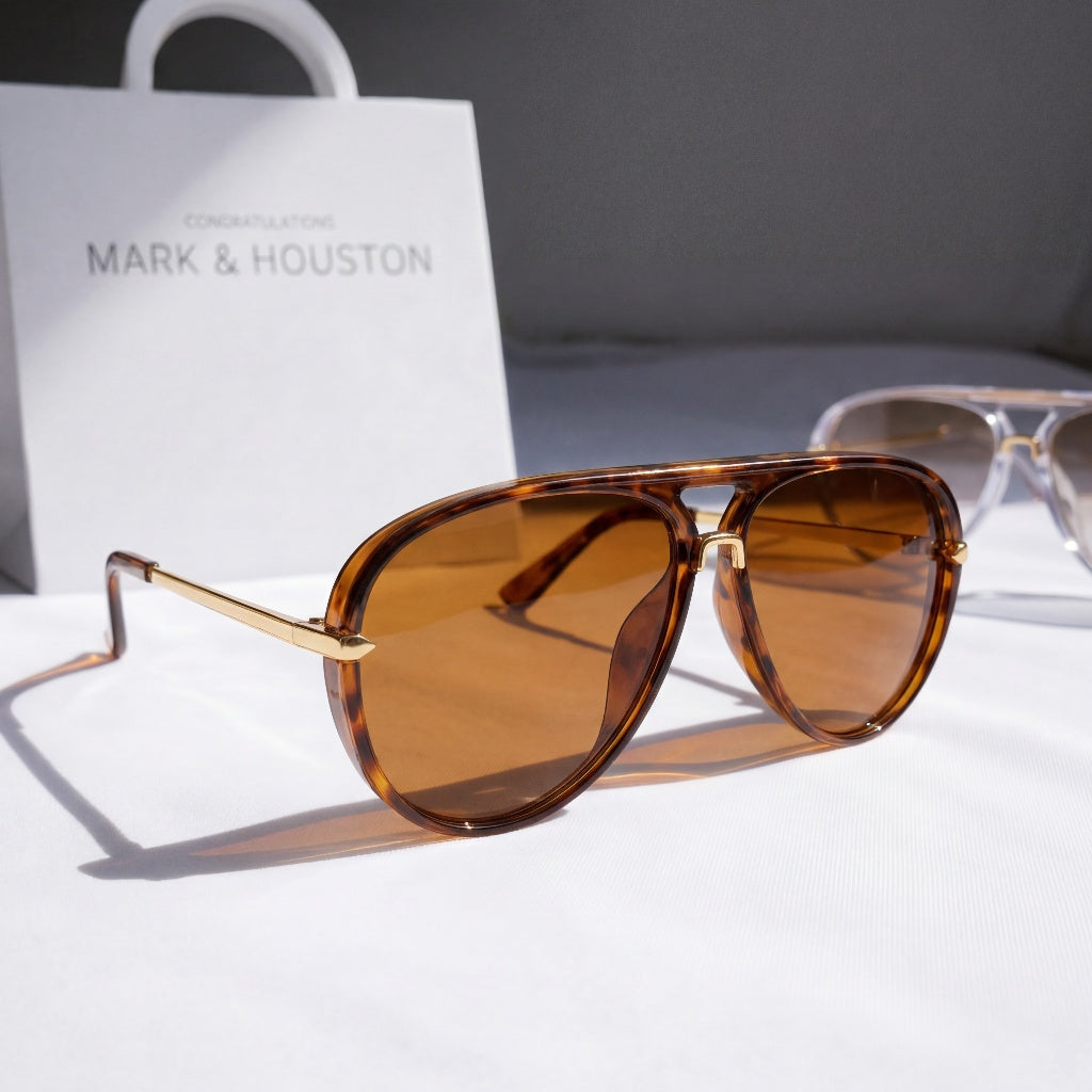 Viola Retro Aviator Sunglasses