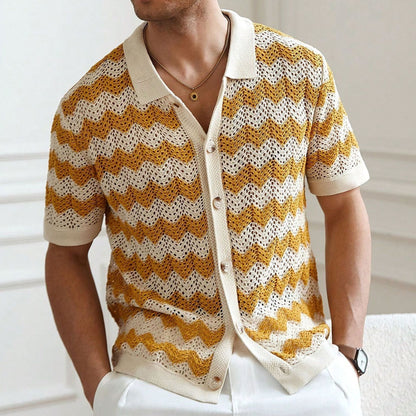 Velure Chevron Knit Shirt
