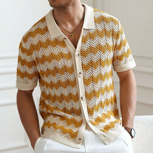 Velure Chevron Knit Shirt