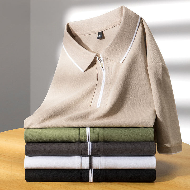 Aurelius Quilted Cotton Polo