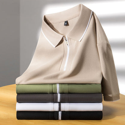 Aurelius Quilted Cotton Polo