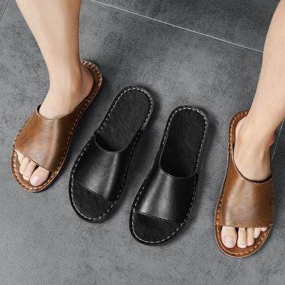 LUMINO - Leren Slippers
