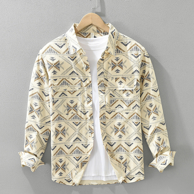Luminara — Long-Sleeve Cotton Shirt