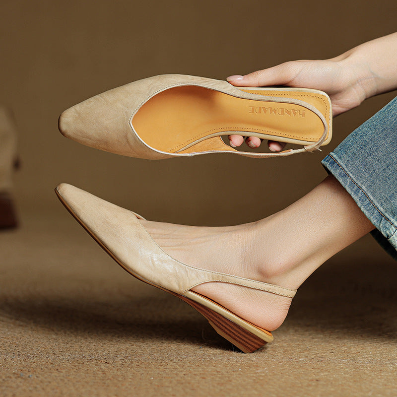 Veluré — Pointed Toe Slingbacks